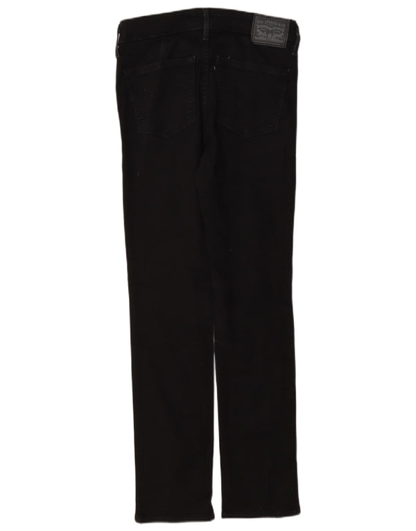 Levi's Mujer 712 Slim Jeans W26 L30 Algodón Negro