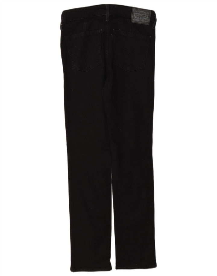 Levi's Mujer 712 Slim Jeans W26 L30 Algodón Negro