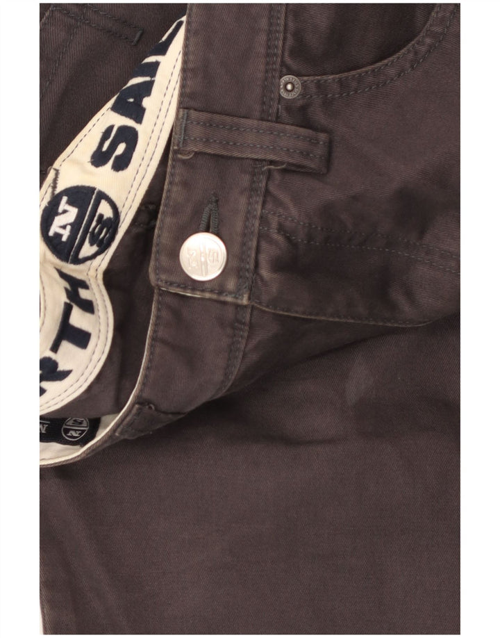 NORTH SAILS Pantalones informales rectos para hombre W32 L34 Algodón gris