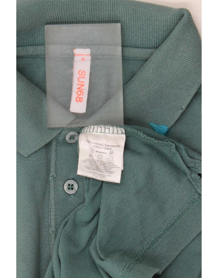 Polo Sun68 Hombre Algodón Verde Medio