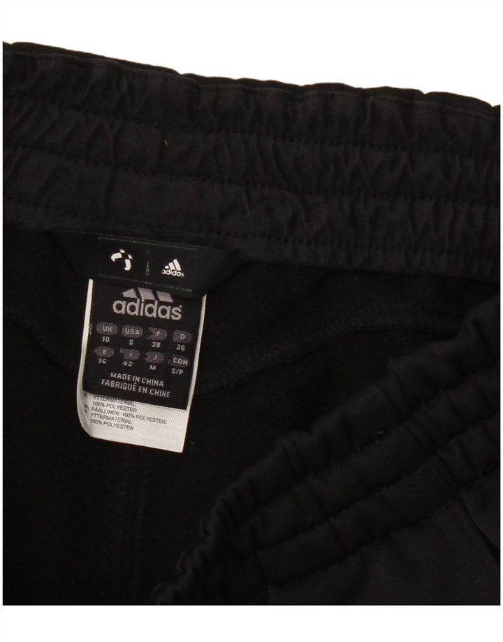 Adidas Mujer Climalite Chándal Pantalones UK 10 Pequeño Negro Poliéster