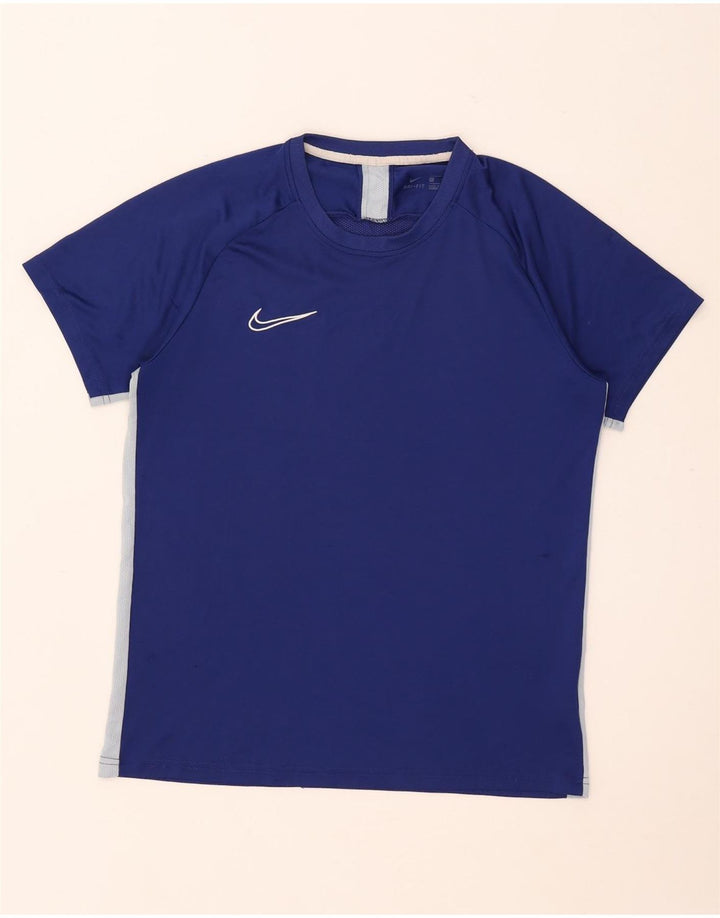 Camiseta Nike Dri Fit para hombre, talla grande, color azul, poliéster
