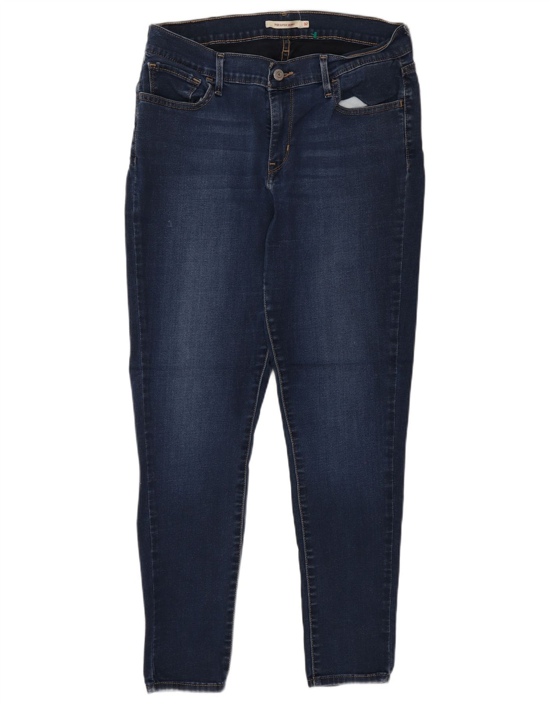 Vaqueros Levi's 710 Super Skinny para mujer W32 L30 Algodón azul marino