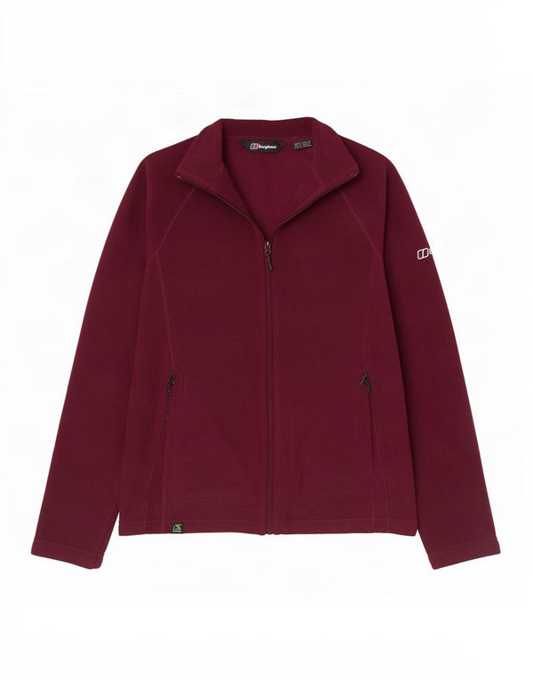 Berghaus Chaqueta polar para mujer UK 42 Poliéster burdeos medio