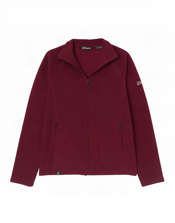 Berghaus Chaqueta polar para mujer UK 42 Poliéster burdeos medio