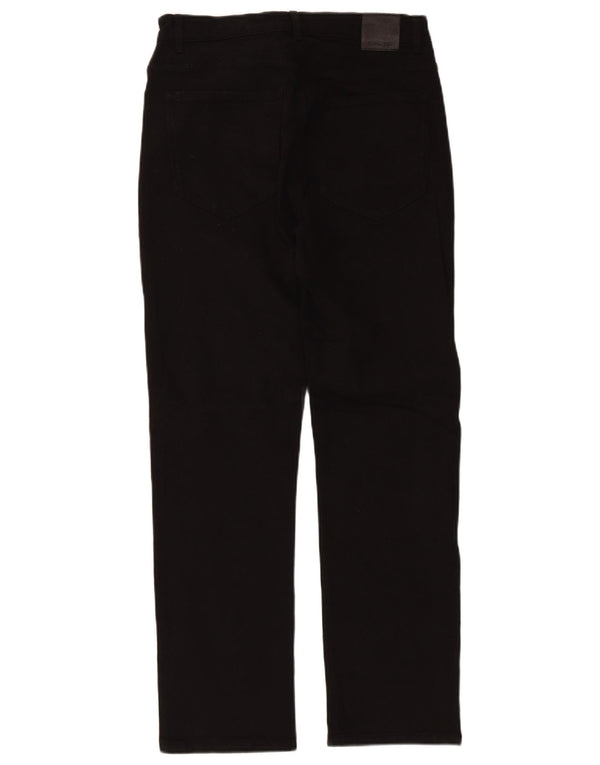 Massimo Dutti Jeans Rectos Mujer EU 38 Small W28 L27 Negro Algodón