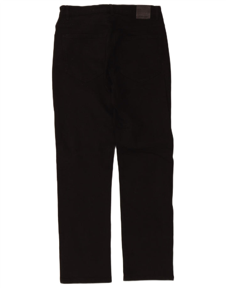 Massimo Dutti Jeans Rectos Mujer EU 38 Small W28 L27 Negro Algodón
