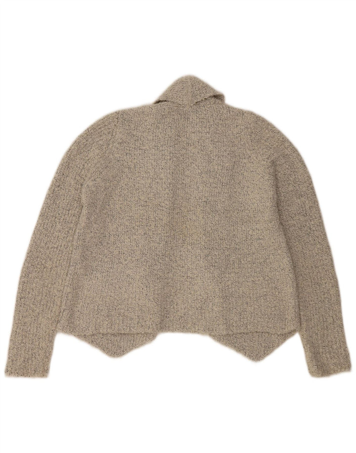 Marks & Spencer Suéter tipo cárdigan abierto corto para mujer Reino Unido 44 Gris medio moteado