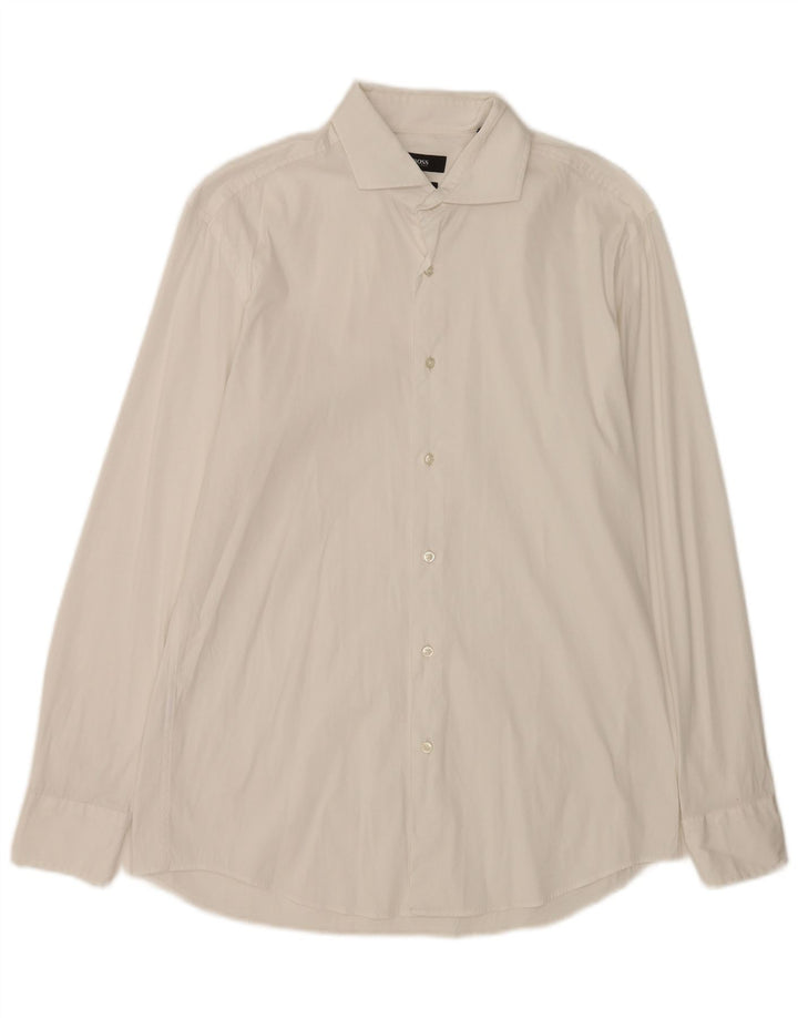 Hugo Boss Camisa Slim Fit para hombre Talla 41 16 Grande Blanco