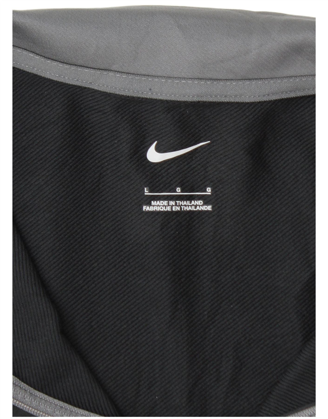 NIKE - Chándal con cremallera y cuello para hombre, talla grande, poliéster negro