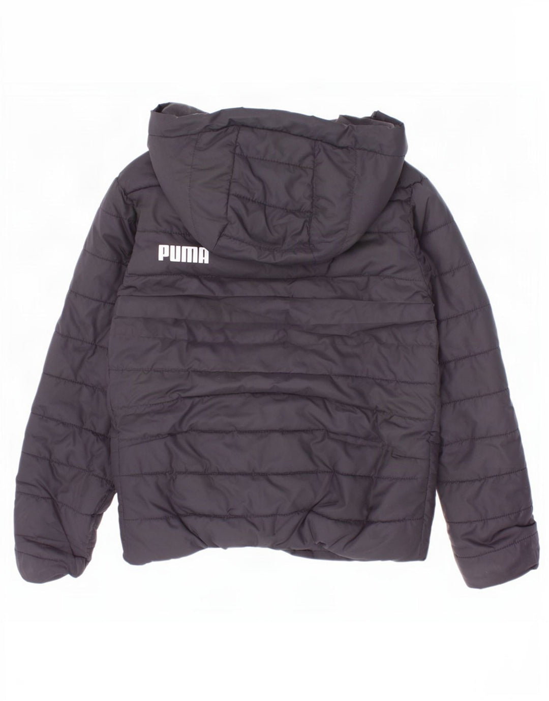 Puma Chaqueta acolchada con capucha para niño 5-6 años Negro Poliéster