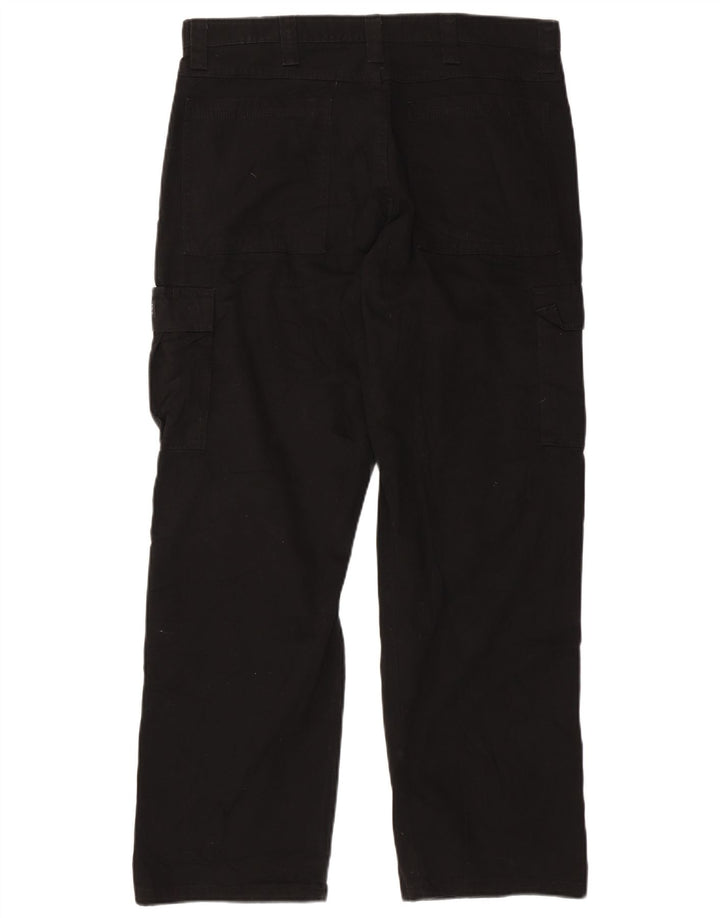 WRANGLER Pantalones cargo rectos para hombre W36 L32 Algodón negro
