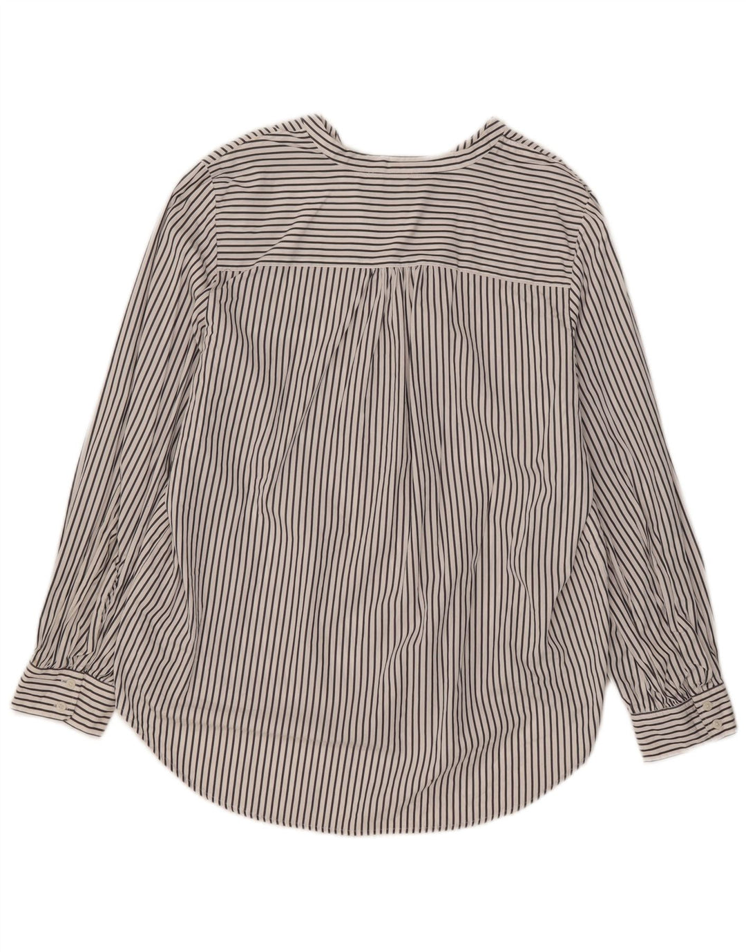 Marks & Spencer Camisa tipo jersey para mujer UK 46 Grande Algodón a rayas blancas