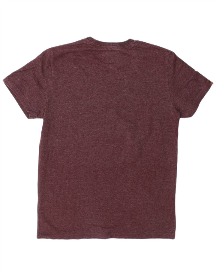 Superdry Camiseta gráfica para hombre Top XL Poliéster burdeos