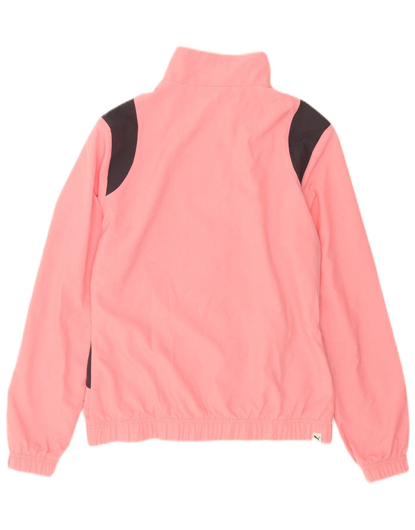 Puma Chaqueta de chándal para mujer UK 40 Poliéster con bloques de color rosa medio