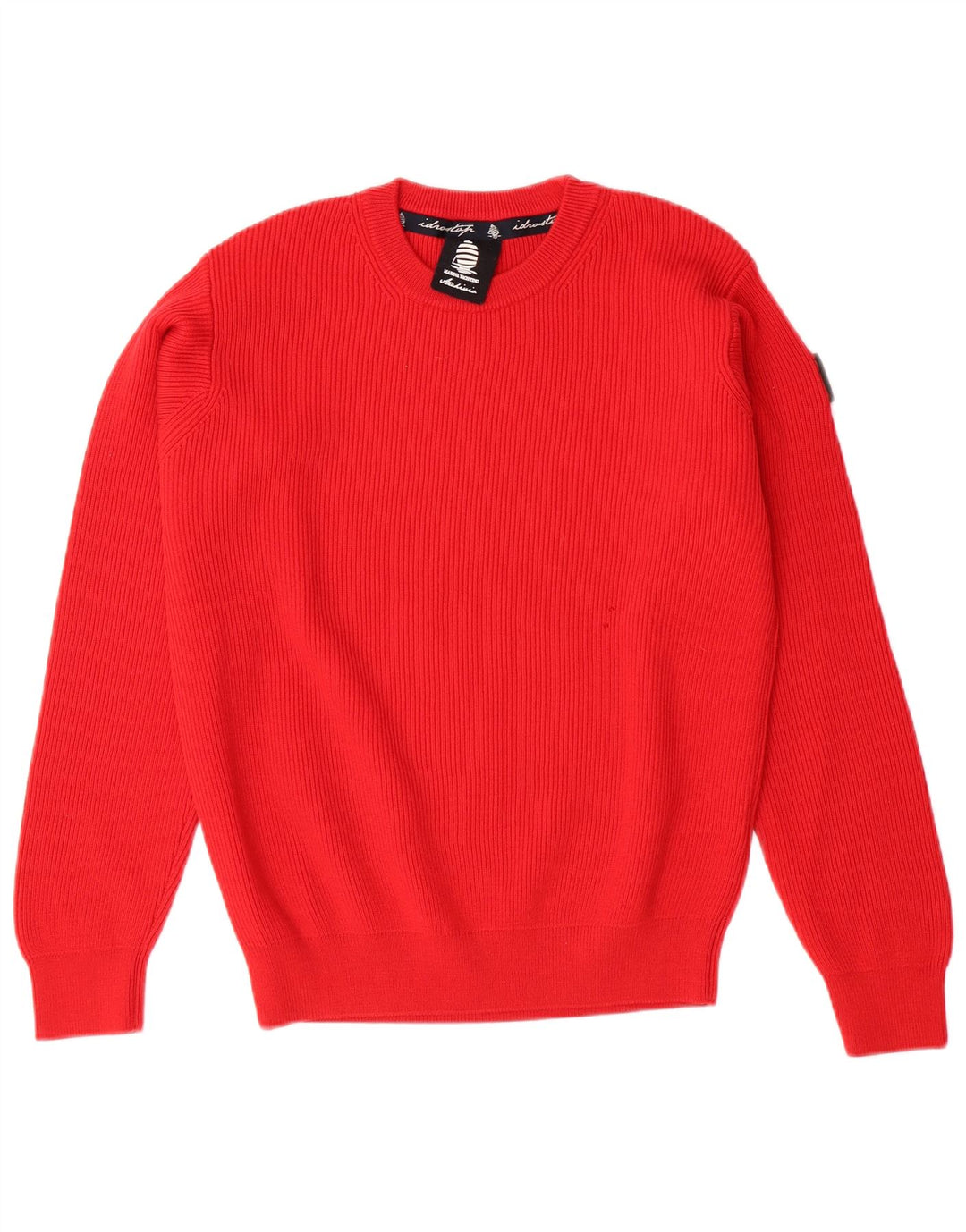 Marina Yachting Jersey Hombre Cuello Redondo Lana Virgen Rojo Pequeño