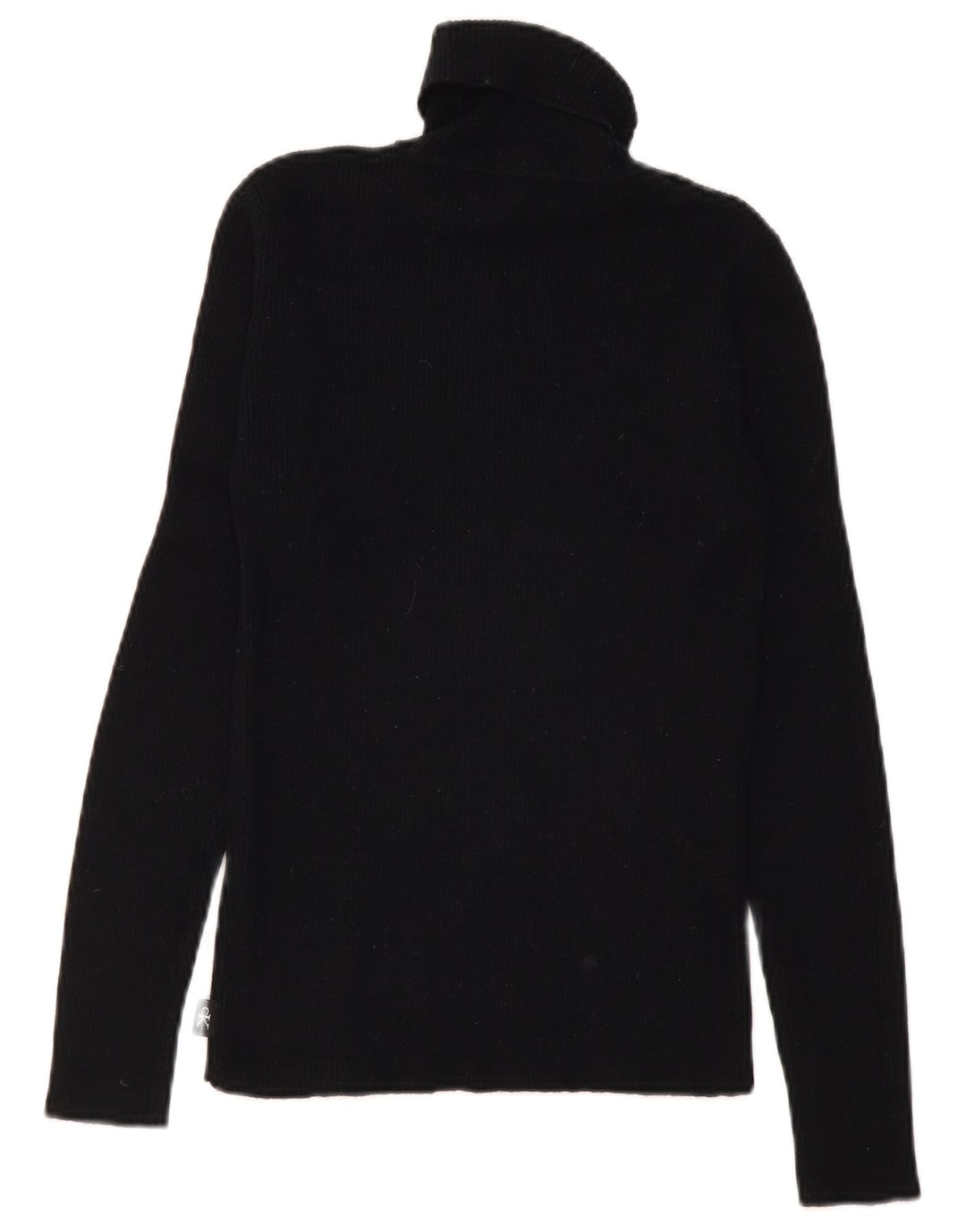 CALVIN KLEIN JEANS Suéter tipo jersey con cuello vuelto para mujer UK 40 Mediano Negro
