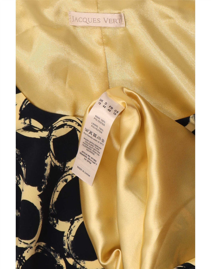 Jacques Vert Vestido recto con estampado abstracto para mujer UK 18 XL Azul marino