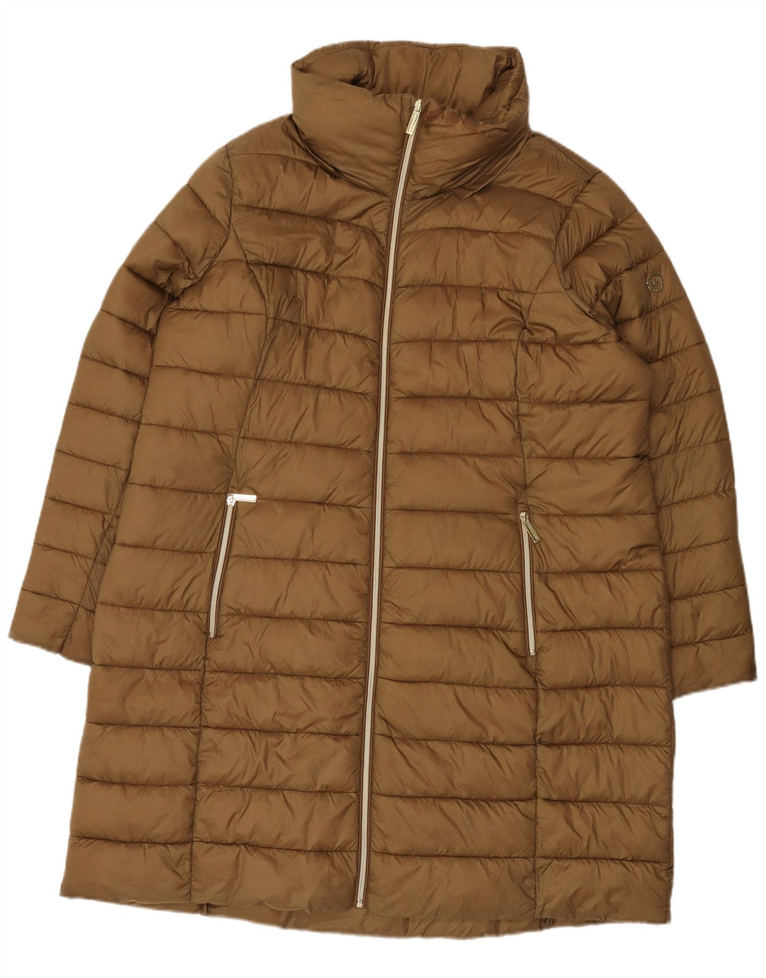 Michael Kors Abrigo acolchado para mujer UK 20 2XL Marrón Nylon