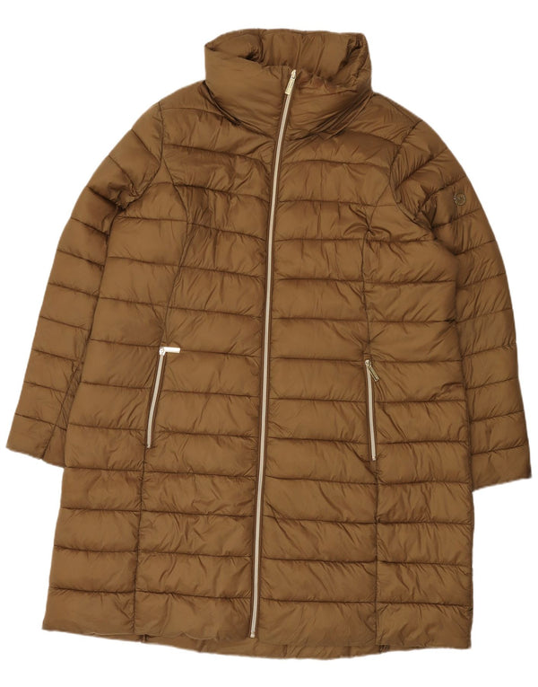 Michael Kors Abrigo acolchado para mujer UK 20 2XL Marrón Nylon
