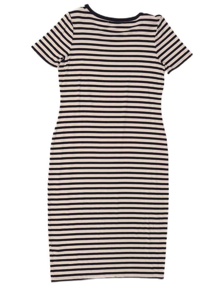 Marks & Spencer Vestido tubo para mujer UK 40 Medio Viscosa a rayas azul marino