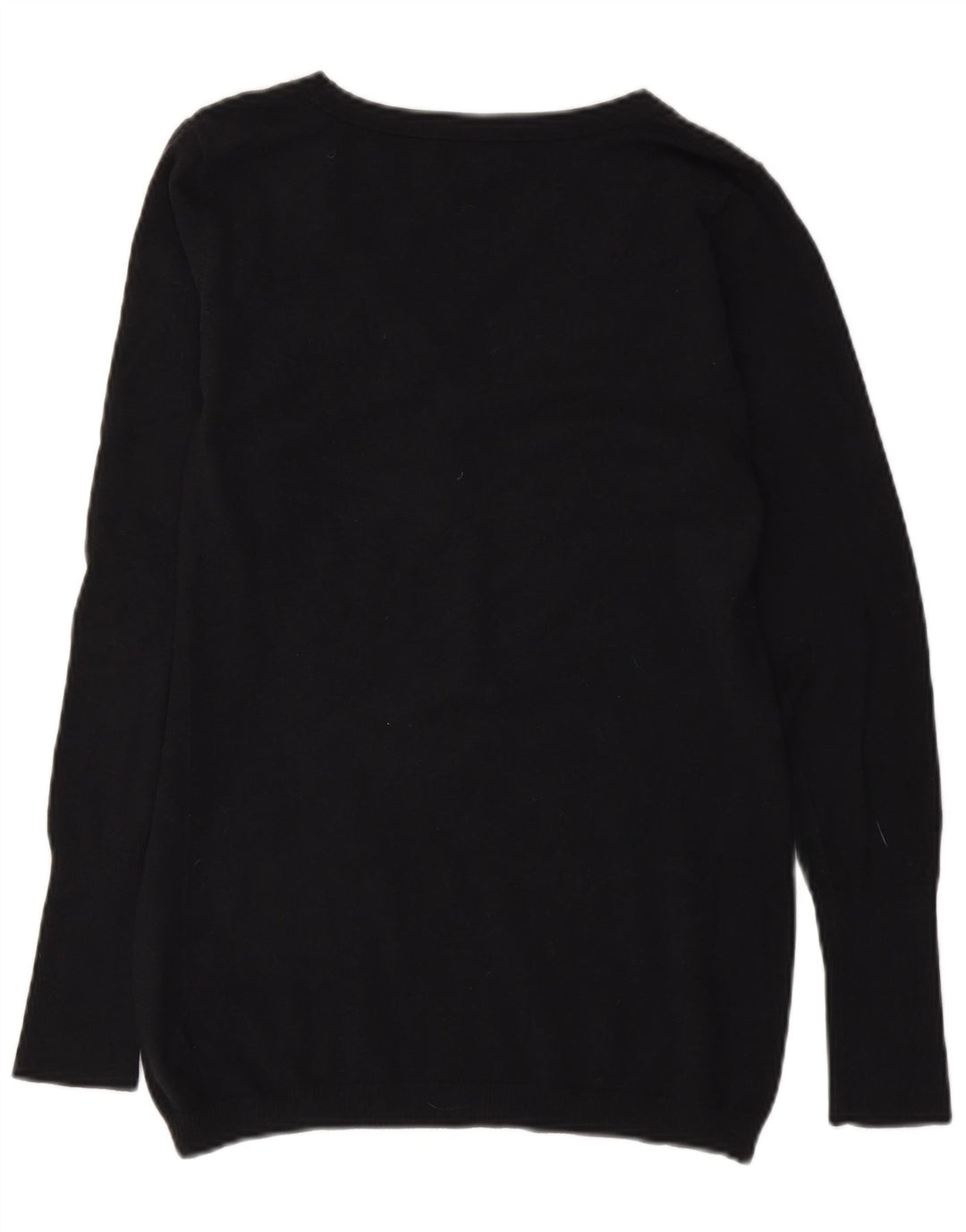 Gap Suéter tipo jersey con cuello y botones para mujer UK 44 Algodón negro mediano
