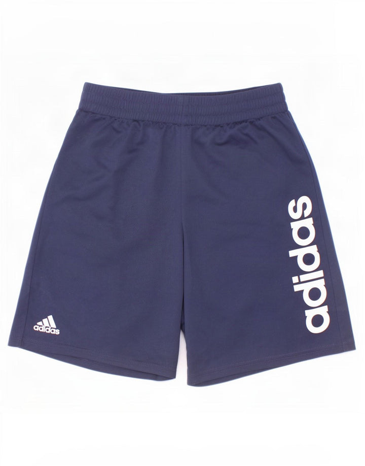 Adidas Pantalones cortos deportivos con gráficos para niños 10-11 años Mediano Azul marino Poliéster
