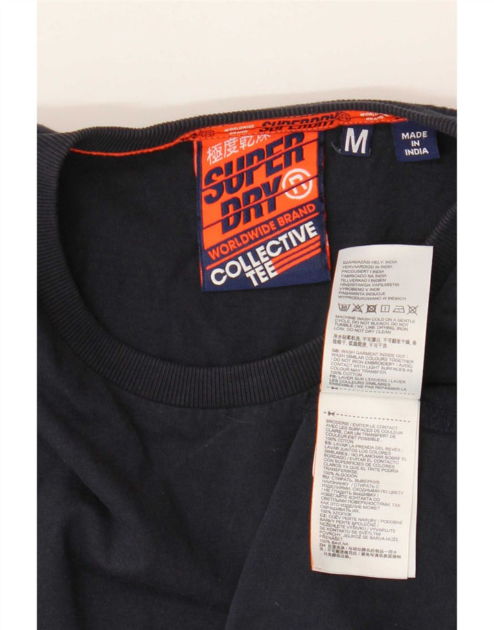 Camiseta Superdry Hombre Top Medium Azul Marino Algodón