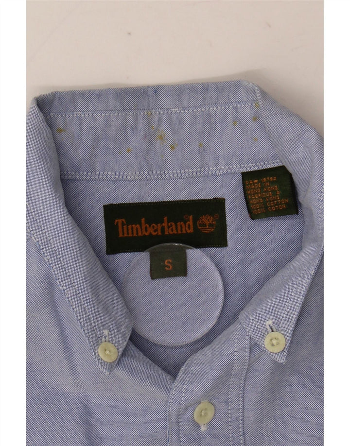 Timberland Camisa Holgada Para Hombre Algodón Azul Pequeño