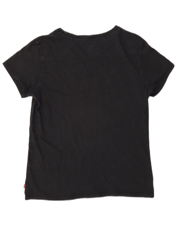 Levi's - Camiseta gráfica para mujer, talla 40, talla M, color negro