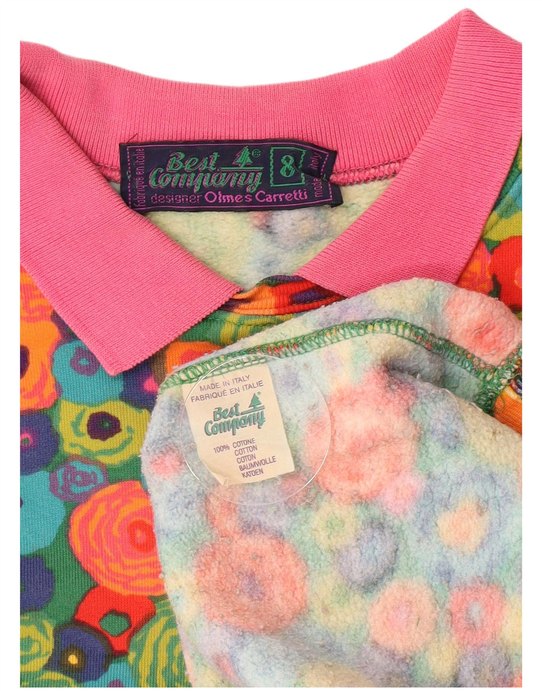Best Company - Sudadera para mujer, talla 8, talla mediana, multicolor floral