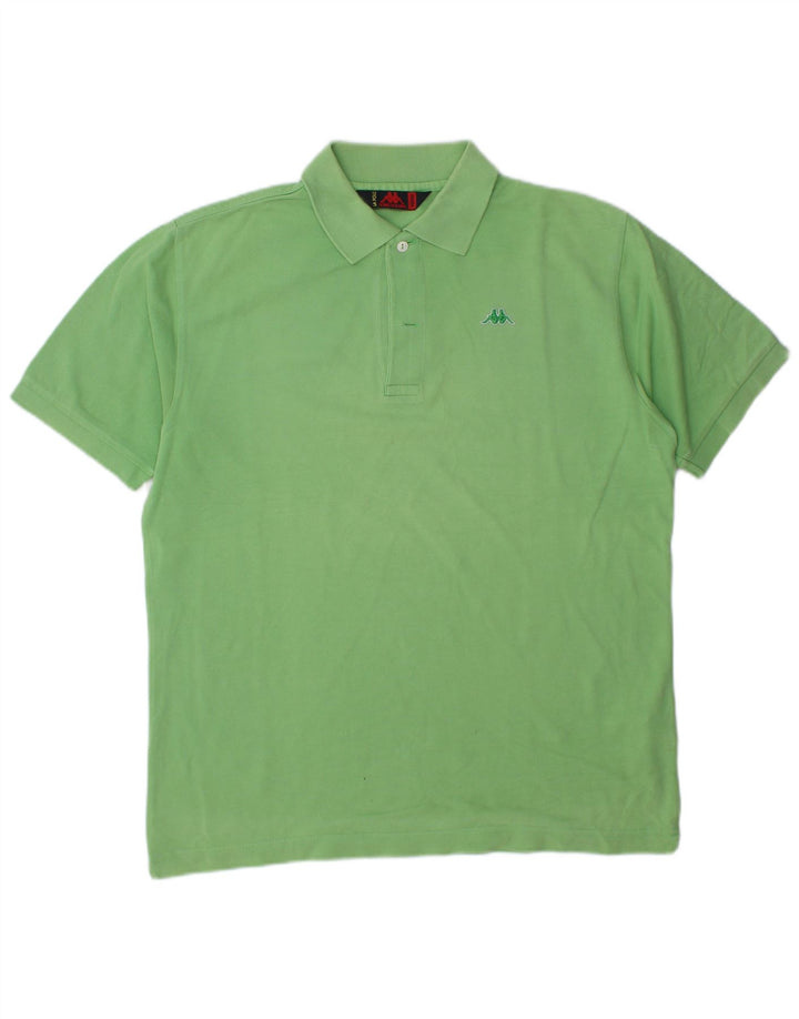 Polo Kappa Hombre Algodón Verde Medio