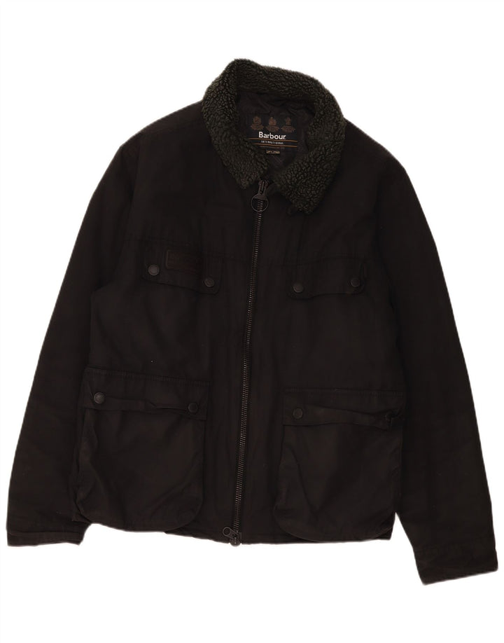 Barbour Chaqueta Sherpa Utility para hombre UK 44 2XL Algodón negro