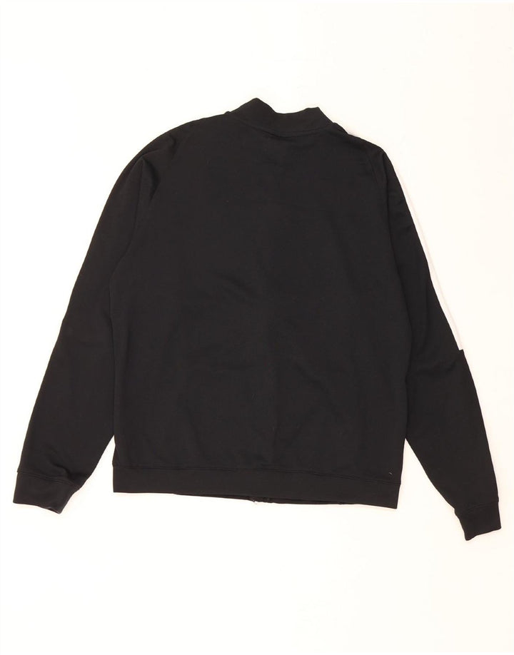 NIKE Boys Dri Fit Chándal Top Chaqueta 13-14 años XL Negro Colorblock