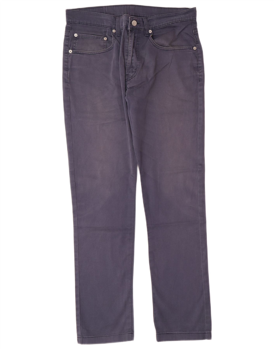 LEVI'S Pantalones casuales rectos para hombre W33 L30 Algodón azul marino