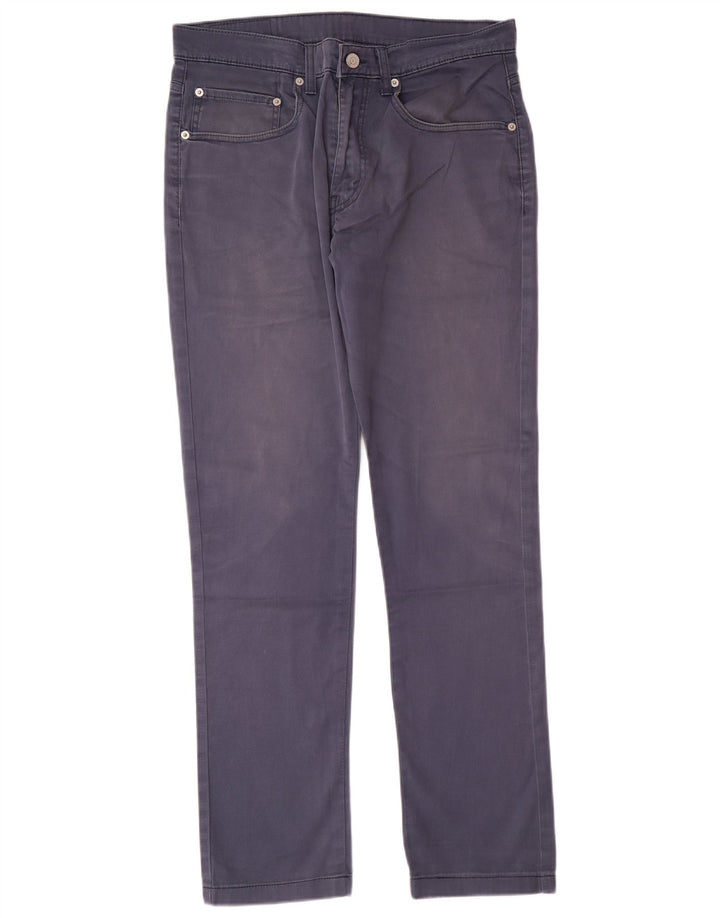 LEVI'S Pantalones casuales rectos para hombre W33 L30 Algodón azul marino