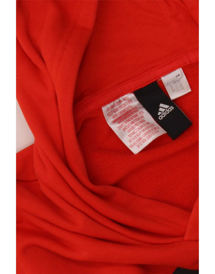 Adidas Hombre Graphic Sudadera con capucha Jumper Pequeño Naranja