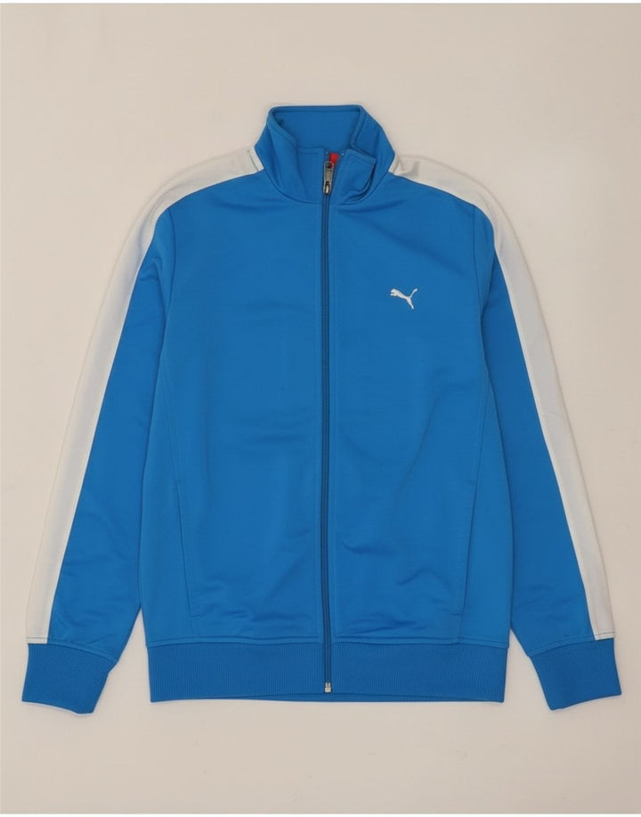 Puma Chaqueta de chándal para niño 13-14 años Azul Colorblock Poliéster