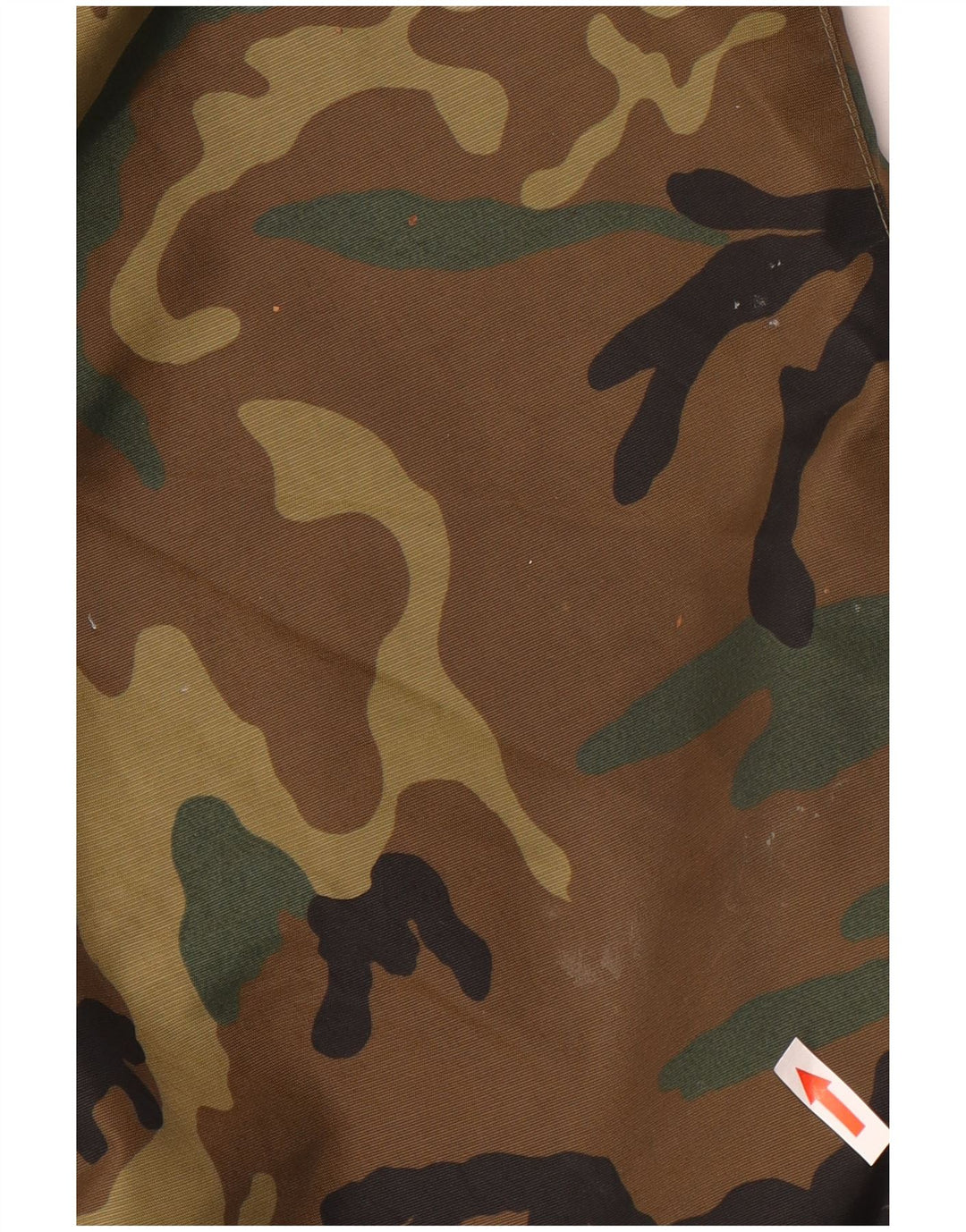 Vintage hombres chaqueta militar Reino Unido 42 XL caqui camuflaje poliéster