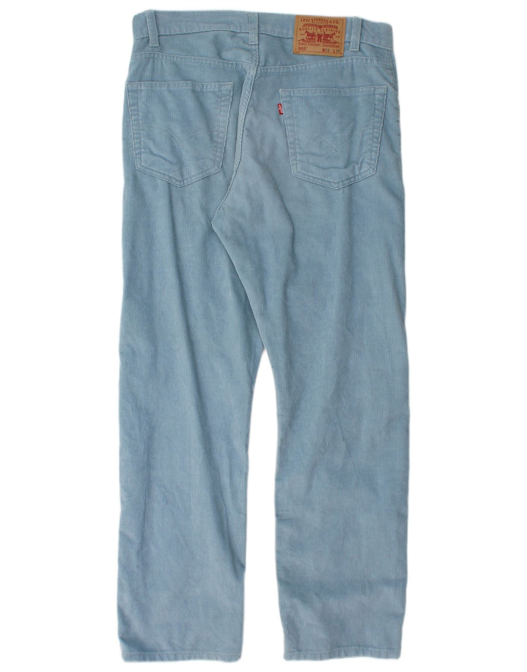 LEVI'S Pantalón recto de pana 505 para hombre W34 L30 Algodón azul