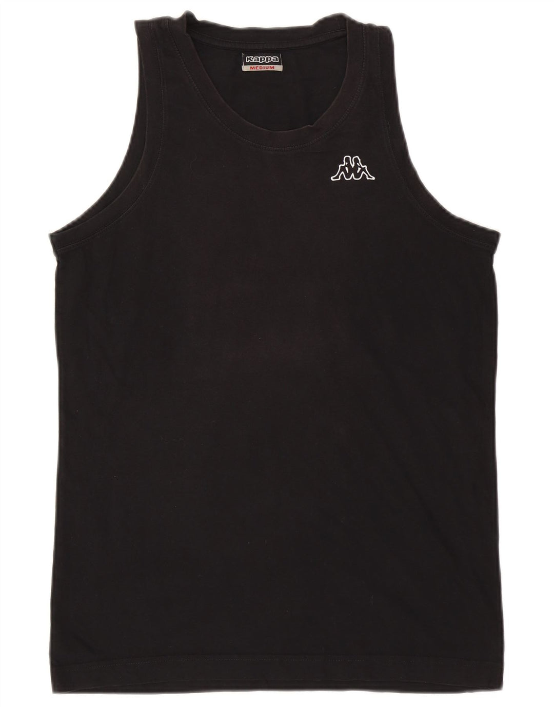 Kappa Hombre Chaleco Top Medium Negro Algodón