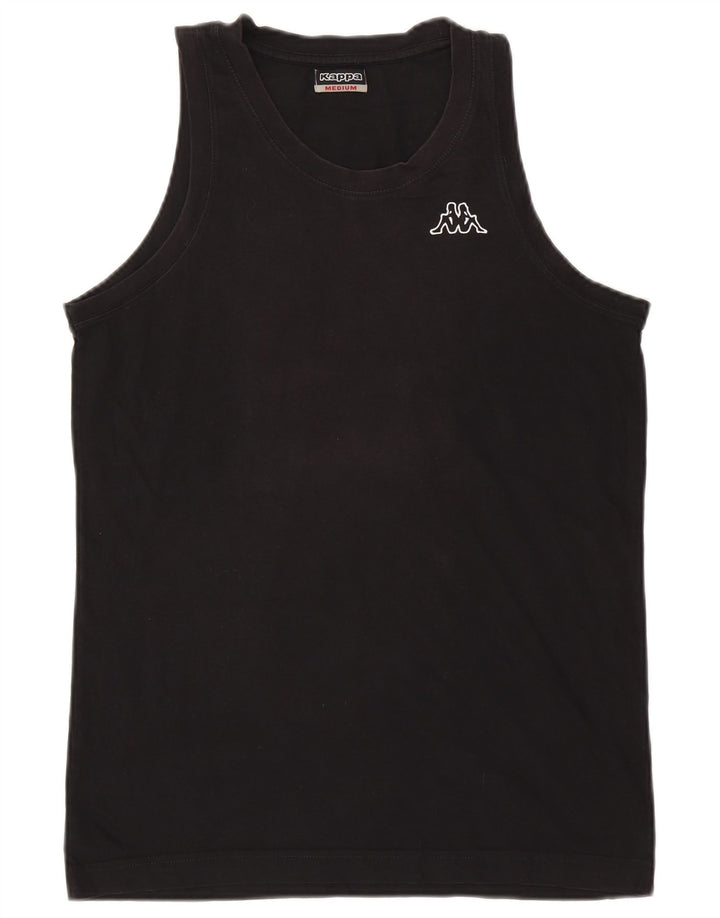 Kappa Hombre Chaleco Top Medium Negro Algodón
