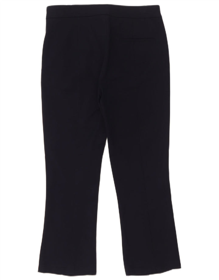 Zara Mujer Pantalón Chino Bootcut Pequeño W29 L26 Azul Marino