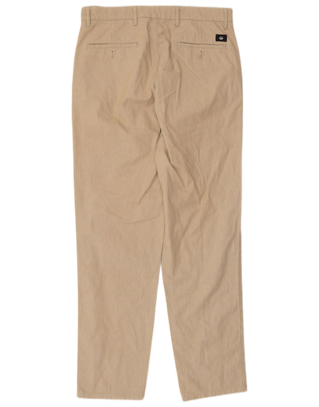 DOCKERS Pantalón chino cónico para hombre W32 L32 Algodón a rayas beige