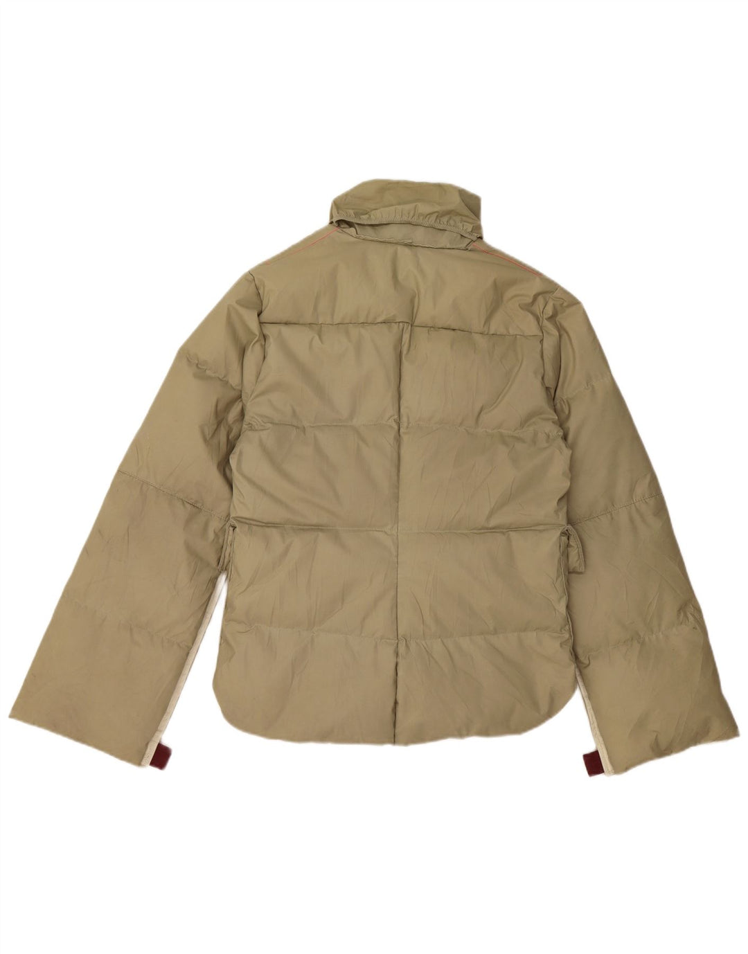 DIESEL Chaqueta acolchada para mujer UK 44 Mediano Caqui Poliéster