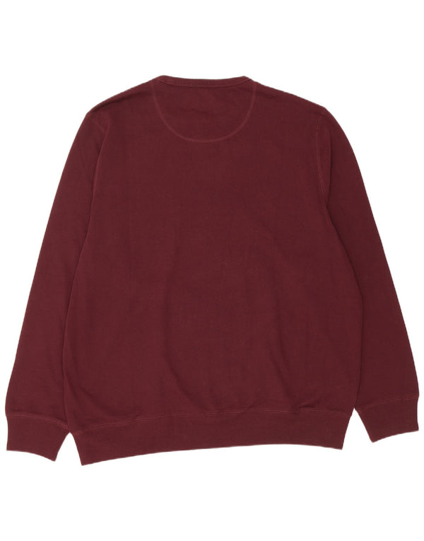Marks & Spencer - Sudadera para hombre, ajuste regular, talla 2XL, algodón burdeos
