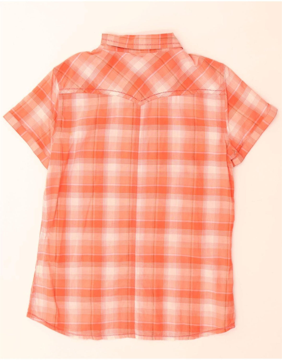 WRANGLER Camisa de manga corta para mujer UK 40 XL Pink Check