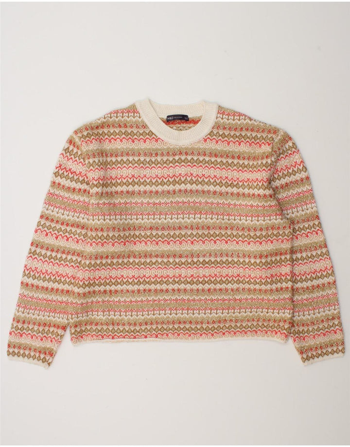 Marks & Spencer Suéter de Cuello Redondo para Mujer UK 46 Grande Multicolor