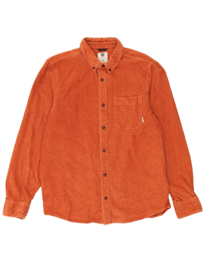 Element Camisa De Pana Para Hombre Pequeña Algodón Naranja