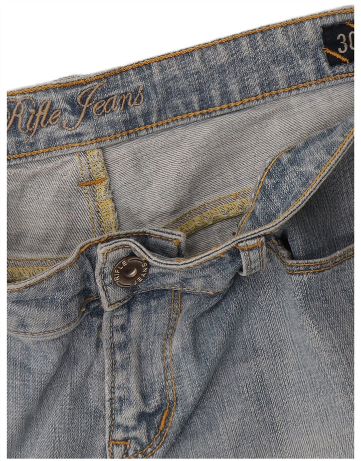 Pantalones cortos de mezclilla para hombre Rifle W30 azul medio